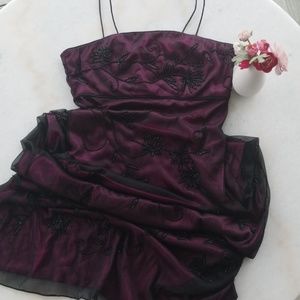 Evening dress with beading detail szS